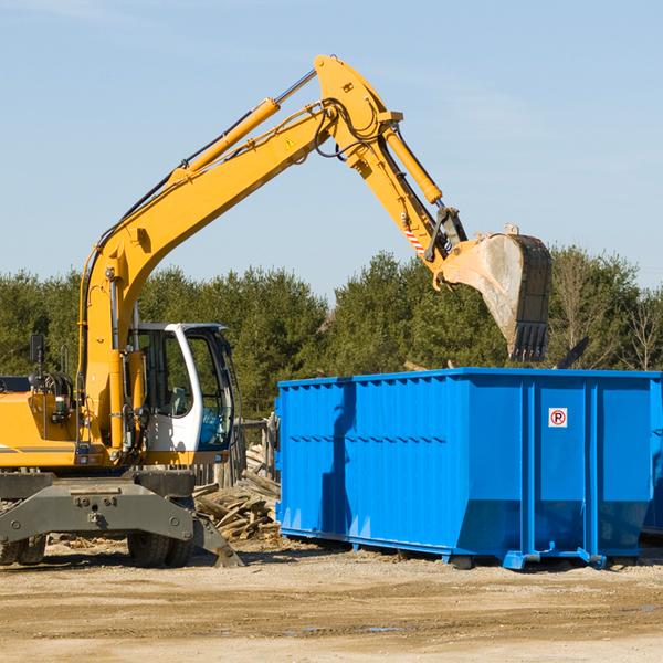 can i choose the location where the residential dumpster will be placed in Holloway OH